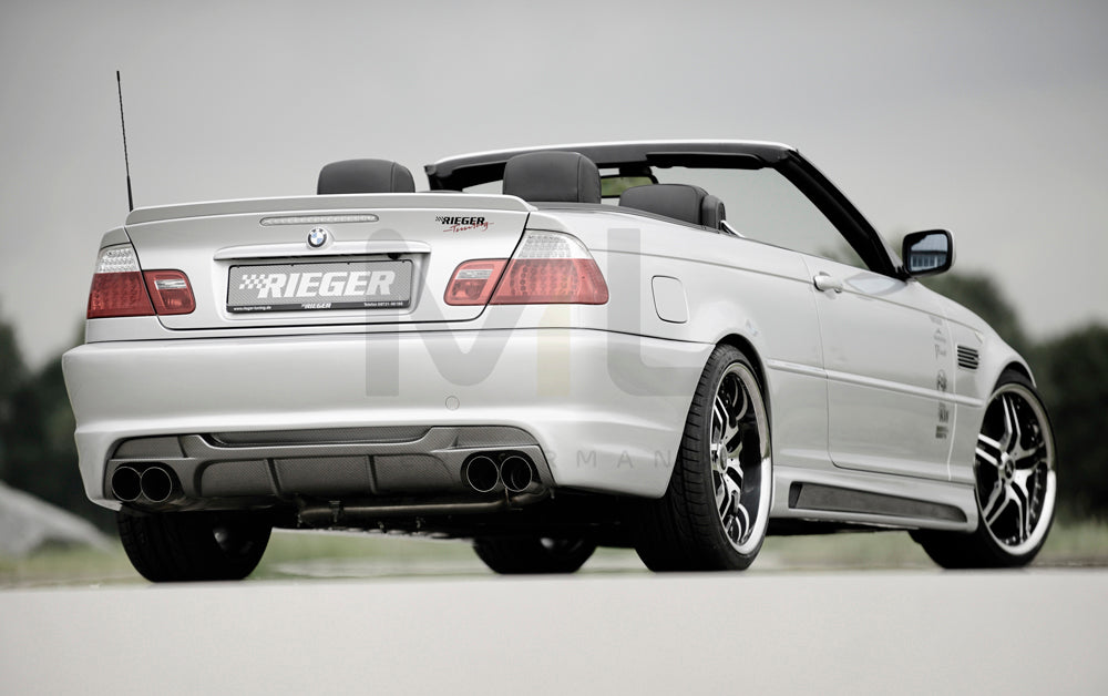 Rieger 00050248 BMW 3 Series E46 Rear Bumper 2 | ML Performance UK Car Parts