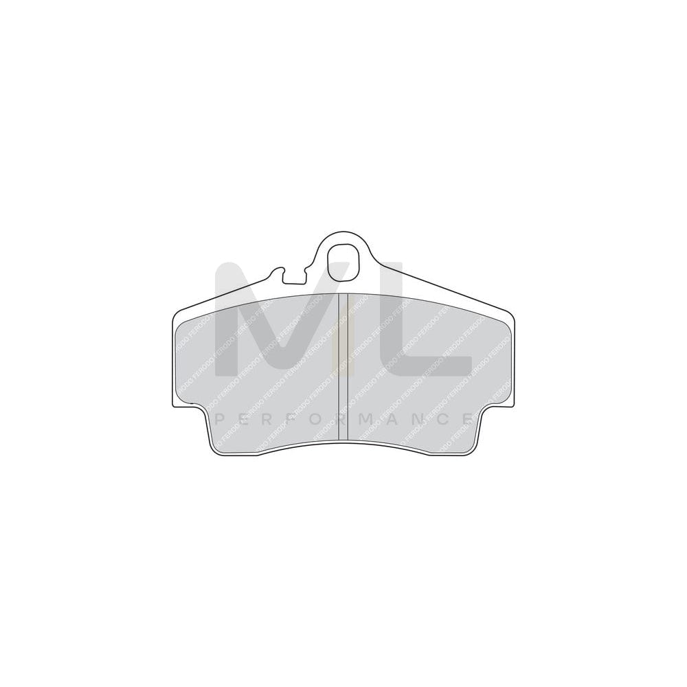 Ferodo Premier FDB1308 Brake Pad Set Prepared for Wear Indicator, Without Accessories