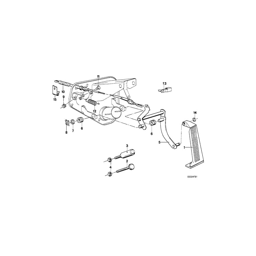 Genuine BMW 35411153166 E21 Bowden Cable (Inc. 315)