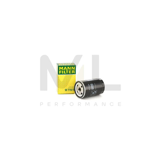 MANN-FILTER W 719/5 Oil Filter Spin-on Filter, with one anti-return valve