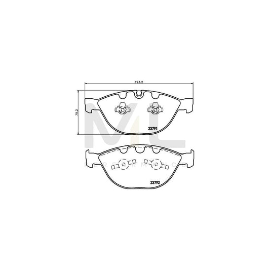 Hella 8DB 355 006-551 Brake Pad Set Prepared For Wear Indicator | ML Performance Car Parts