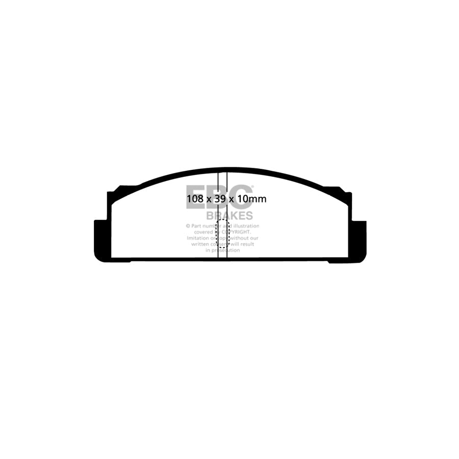 EBC PD01KR419 Lancia Montecarlo Greenstuff Rear Brake Pad & Plain Disc Kit - Bendix Caliper 2 | ML Performance UK Car Parts