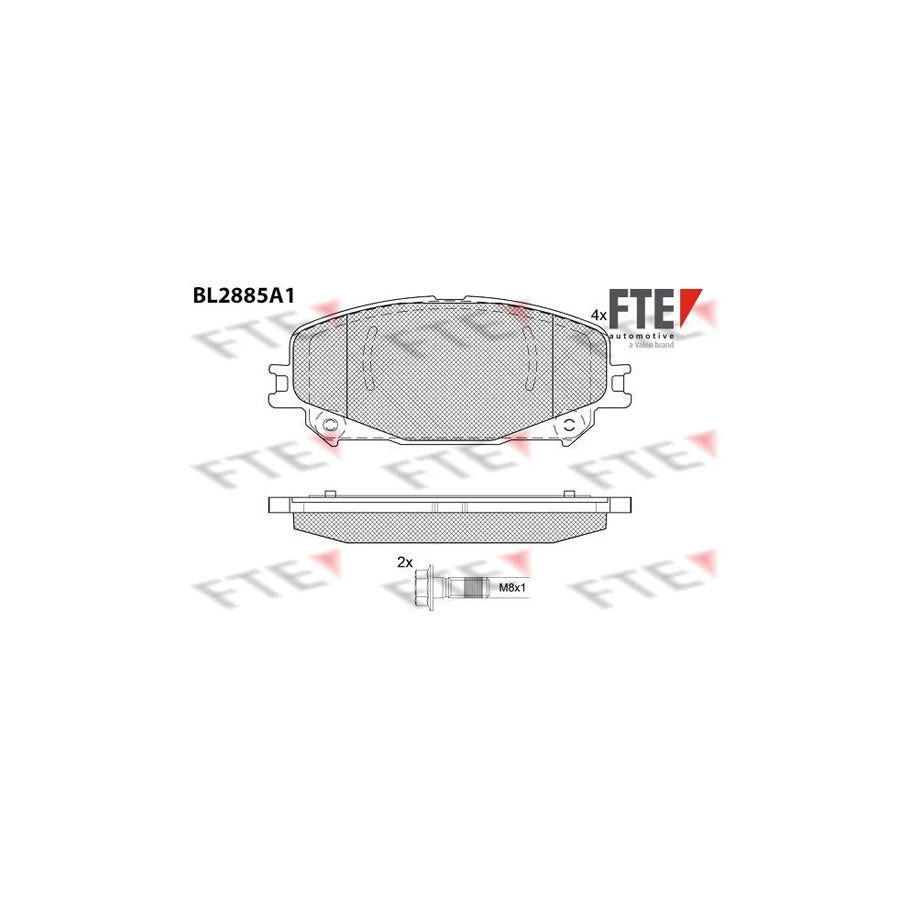 FTE Bl2885A1 Brake Pad Set