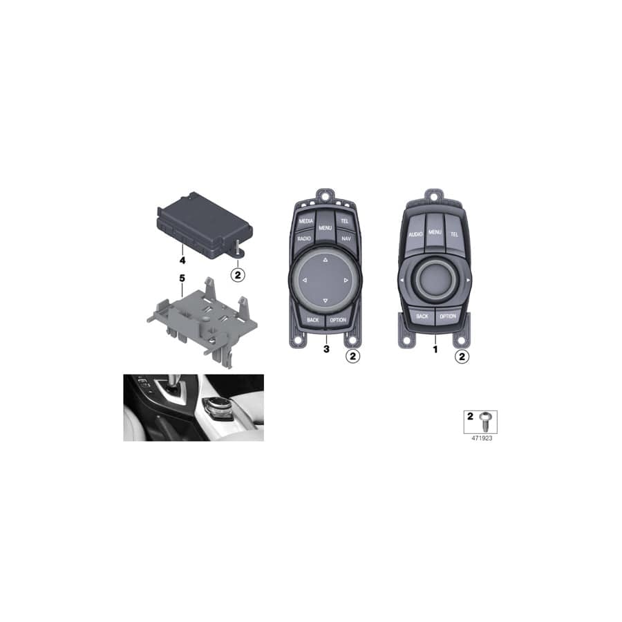 Genuine BMW 65829490067 F36 F30 F20 Controller (Inc. 218i, 125i & X1 20d)