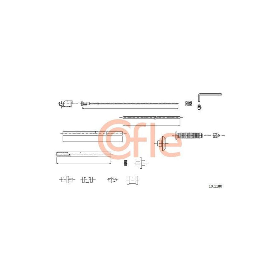 Cofle Bh.Ty005 Brake Hose for Toyota Yaris