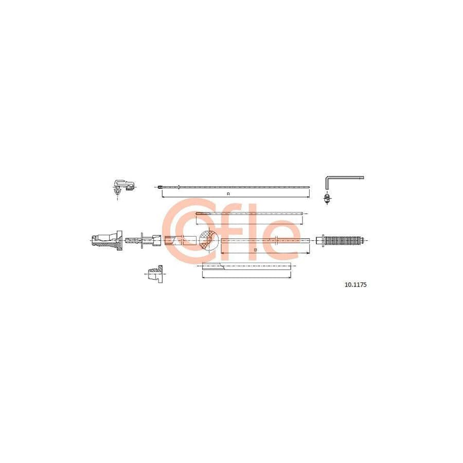 Cofle Bh.Ty001 Brake Hose for Toyota Yaris