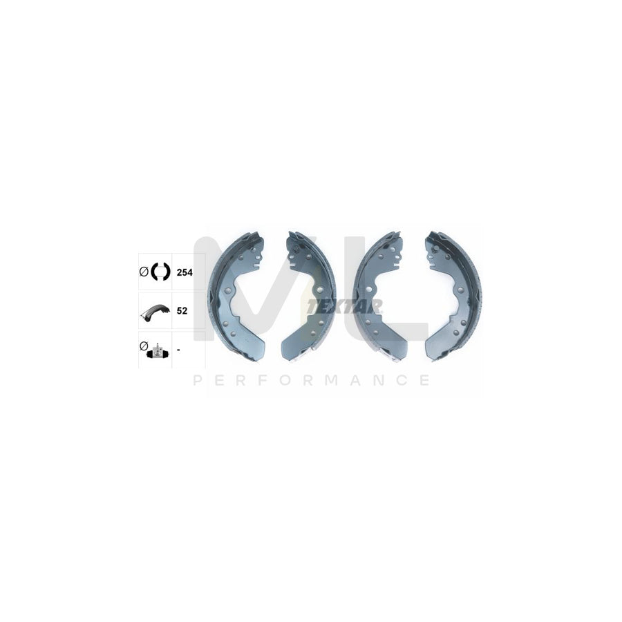 TEXTAR 91045100 Brake Shoe Set without handbrake lever