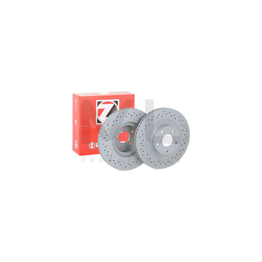 ZIMMERMANN SPORT COAT Z 530.2458.52 Brake Disc Internally Vented, Perforated, Coated  - 1 piece