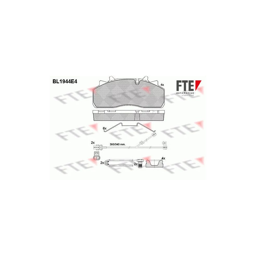 FTE Bl1944E4 Brake Pad Set