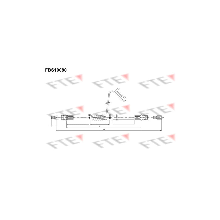 FTE 9250371 Hand Brake Cable for Ford Transit Mk6 Platform / Chassis (V347, V348)