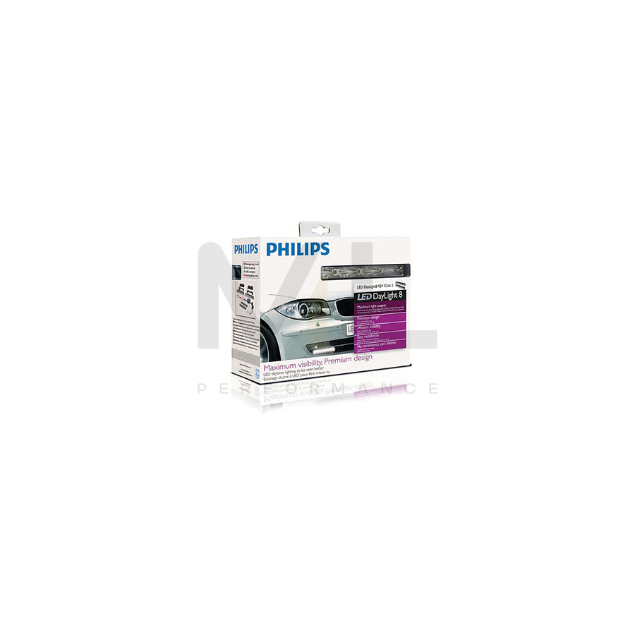 PHILIPS 12824WLEDX1 Daytime Running Light Set 12V, LED