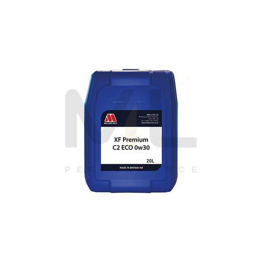 Millers Oils XF Premium C2 ECO 0W-30 Fully Synthetic Engine Oil 20l | Engine Oil | ML Car Parts UK | ML Performance