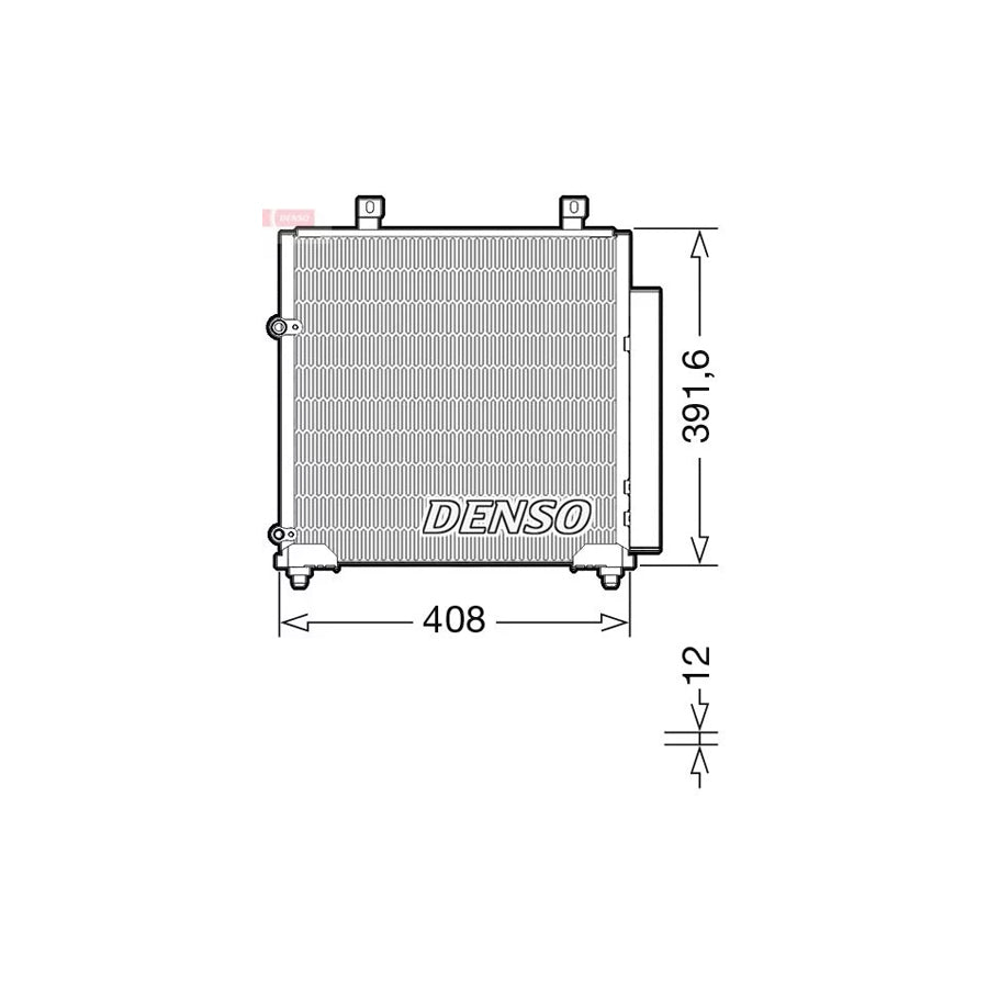 DENSO DCN45012 Air Conditioning Condenser for Mitsubishi Mirage / Space Star Hatchback (A0_A)