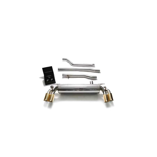 Armytrix BMG33-QS11G Valvetronic Exhaust System BMW 520i | 530i G3X 2017-2020 with Quad Gold 3.5"