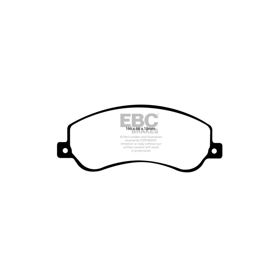 EBC DP1917 Ford VW Ultimax Front Brake Pads - Bosch/Brembo Caliper (Inc. Tourneo, Transit, Amarok) 2 | ML Performance UK Car Parts