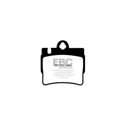EBC PD03KR442 Mercedes-Benz C215 Yellowstuff Rear Brake Pad & Plain Disc Kit 2 | ML Performance UK Car Parts