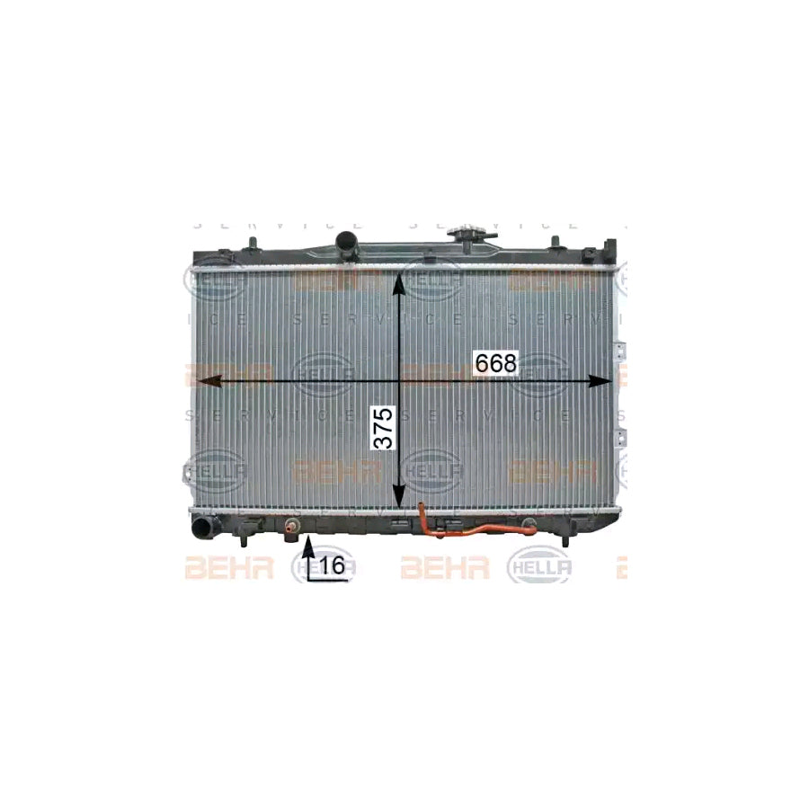 Hella 8MK 376 763-704 Engine Radiator For Kia Cerato