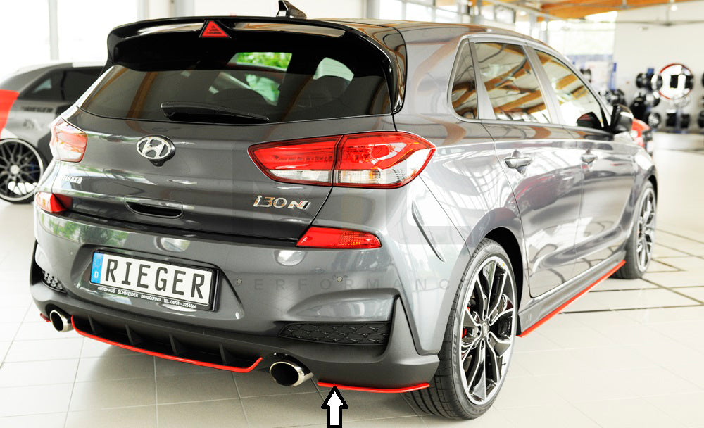 Rieger 00076004 Hyundai Rear Side Splitter (i30 N-Performance & i30 N) 4 | ML Performance UK Car Parts