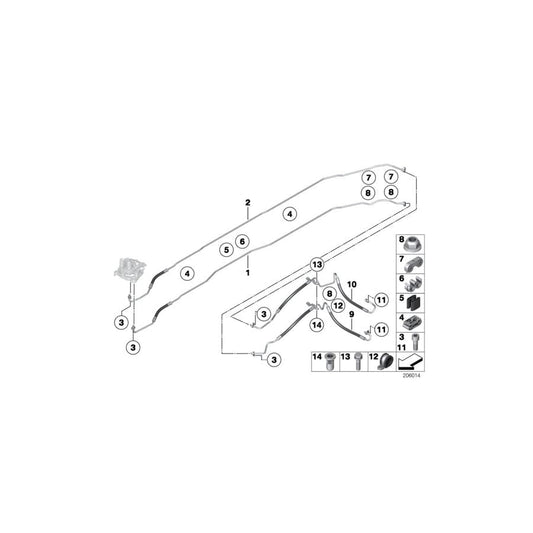 Genuine BMW 37136777223 F07 F12 Pipe Support (Inc. 530d 155kW, M550dX & 750LiX 4.0)