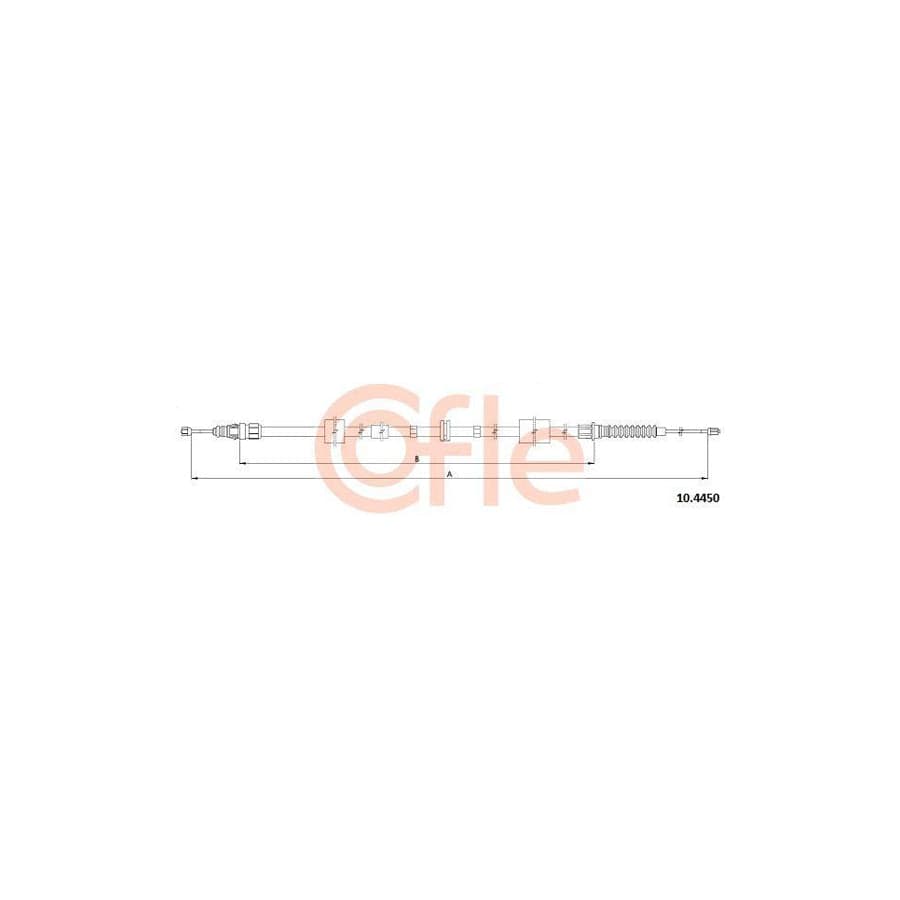 Cofle 92.10.4450 Hand Brake Cable for Jaguar X-Type