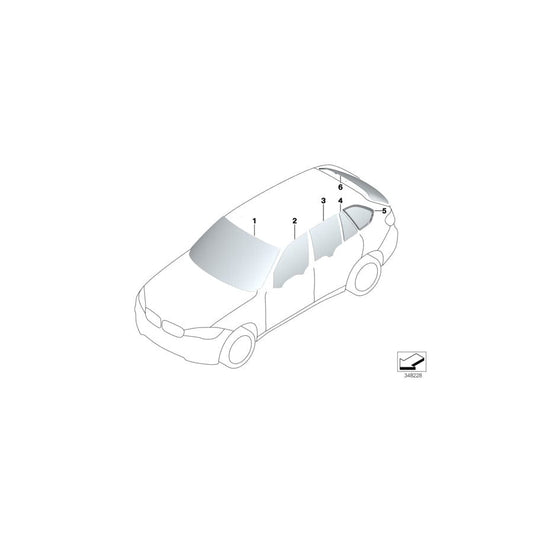 Genuine BMW 51317292394 F15 Cover, Windshield, Top (Inc. X5)