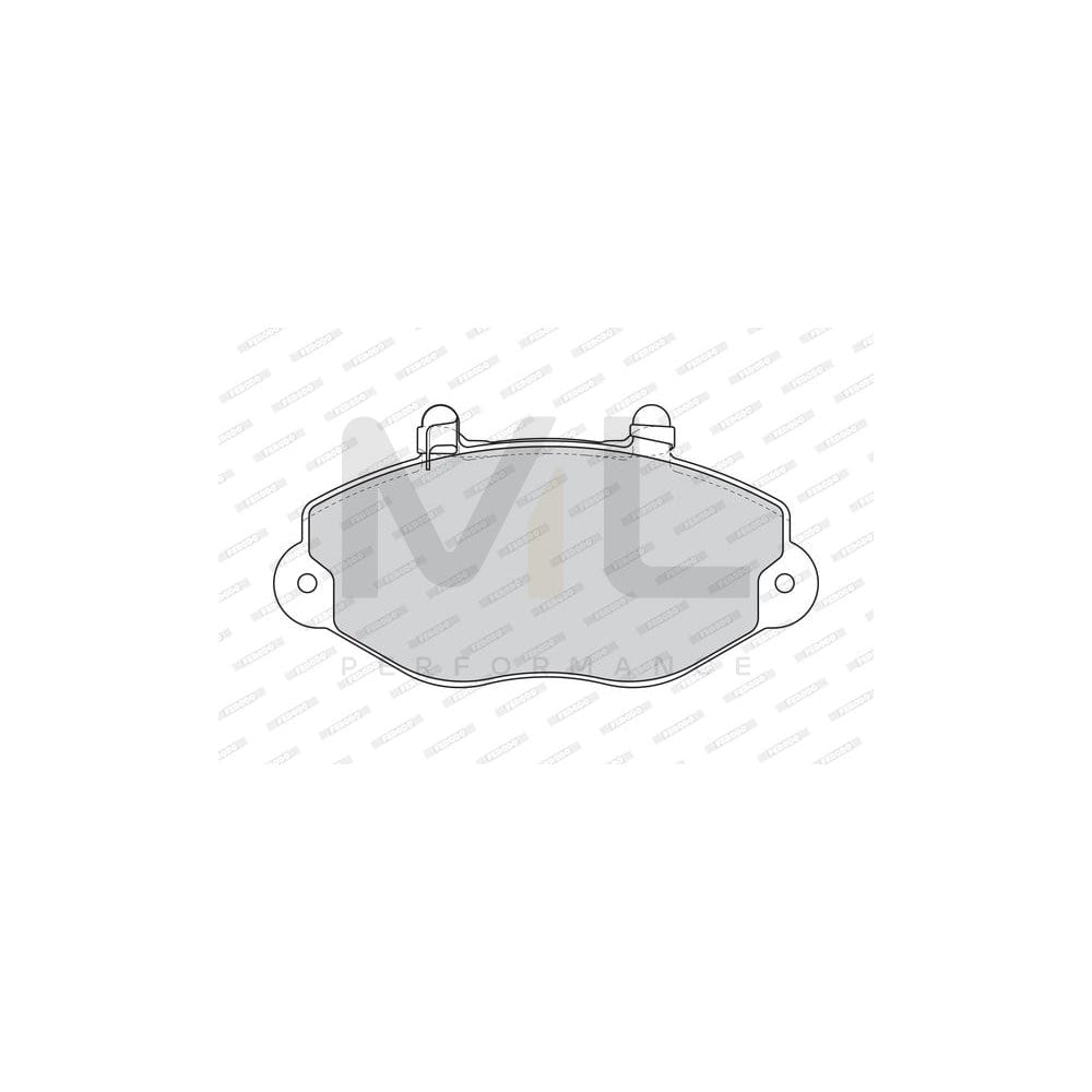 Ferodo Premier Eco Friction FVR1339 Brake Pad Set for Ford Transit Not Prepared for Wear Indicator, With Accessories
