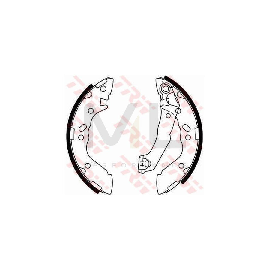 TRW GS8659 Brake Shoe Set for HYUNDAI Amica / Atoz (MX)