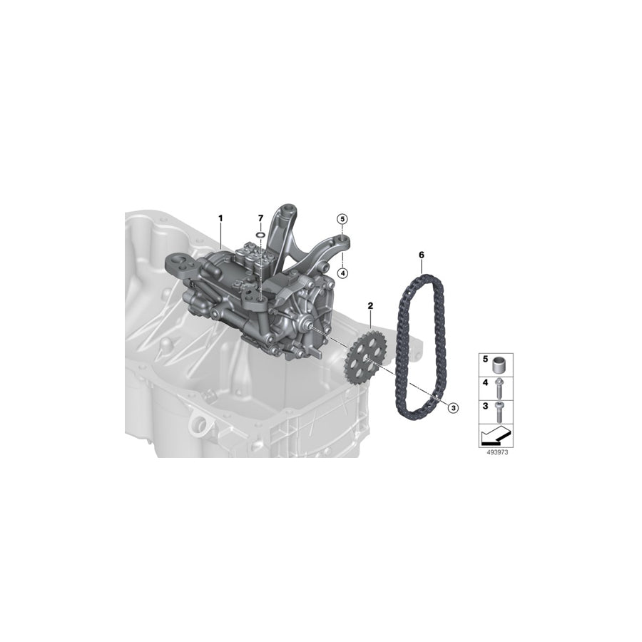 Genuine BMW 11418631810 F45 G29 F48 Oil/Vacuum Pump Assembly (Inc. X2 25iX, Z4 30i & X1 20i)