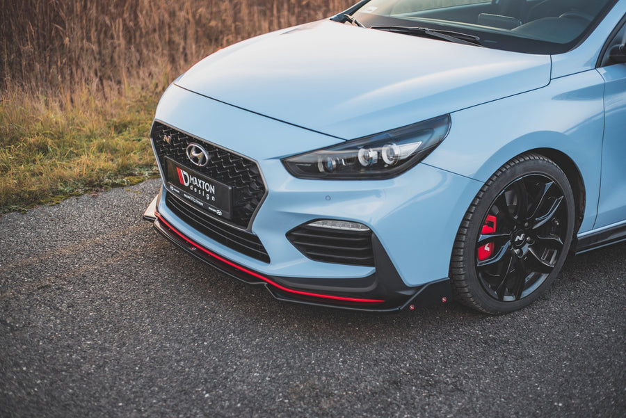 Maxton Design Hyundai I30N MK3 Hatchback / Fastback Front Splitter + Flaps V.6