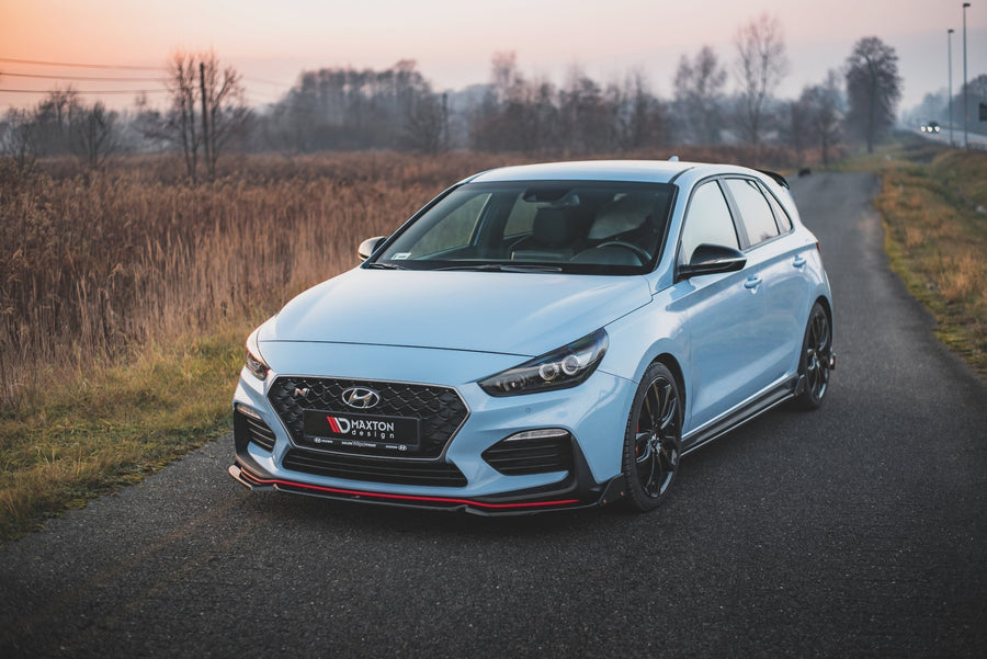 Maxton Design Hyundai I30N MK3 Hatchback / Fastback Front Splitter + Flaps V.6