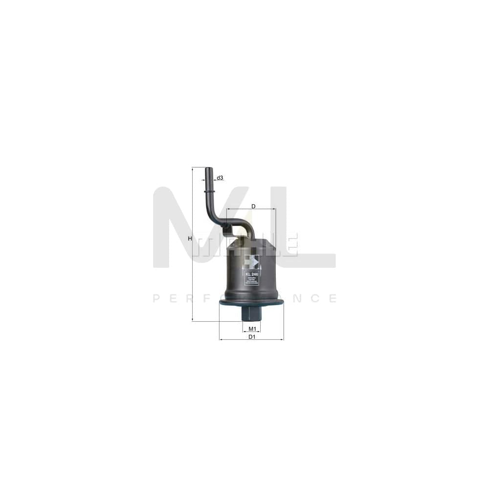 MAHLE ORIGINAL KL 519 Fuel filter In-Line Filter | ML Performance Car Parts