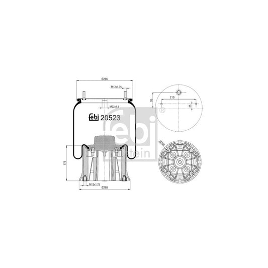 Febi Bilstein 20523 Boot, Air Suspension
