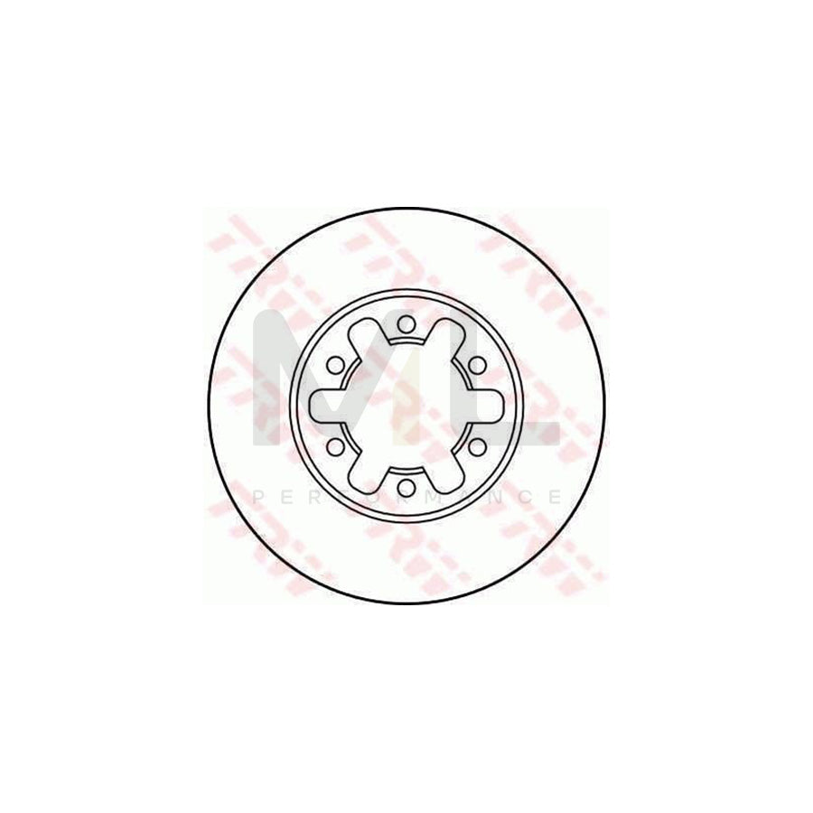 TRW DF1968 Brake Disc for NISSAN URVAN Vented  - 1 piece