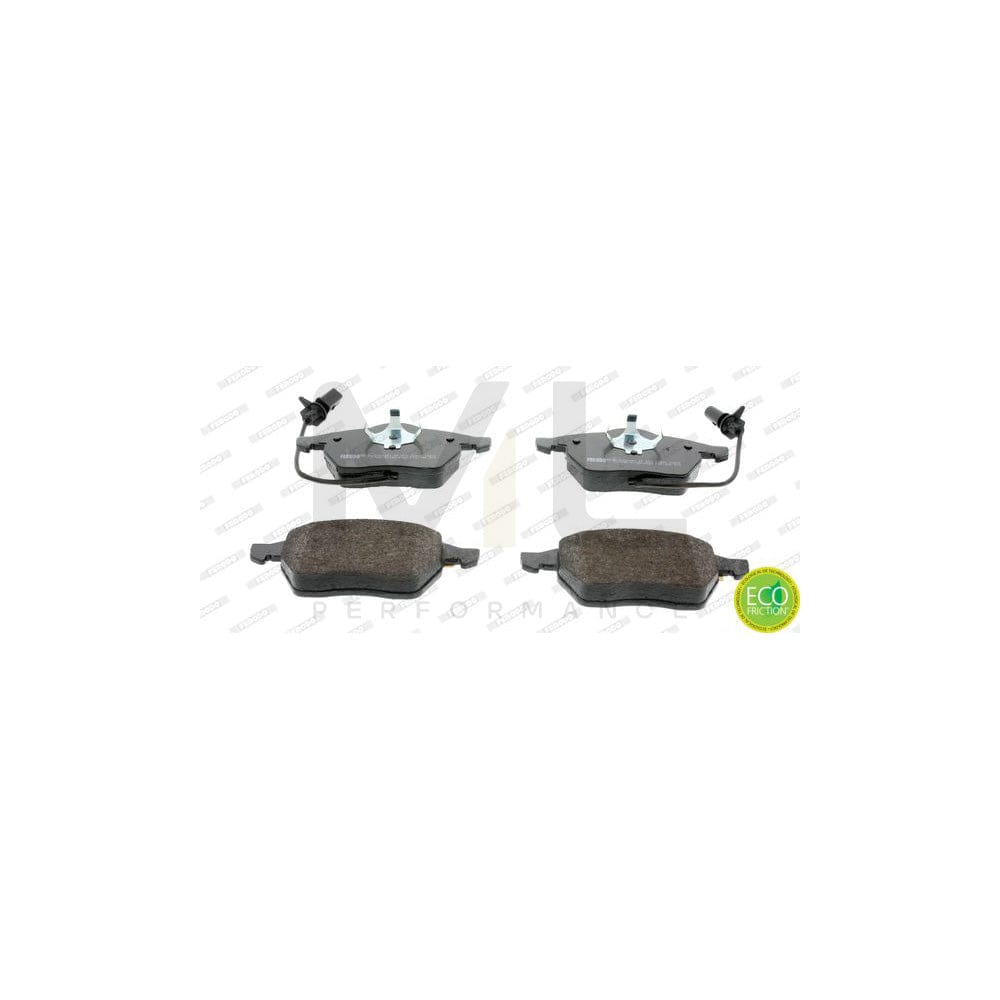 Ferodo Premier Eco Friction FDB1496 Brake Pad Set Incl. Wear Warning Contact, With Piston Clip, Without Accessories