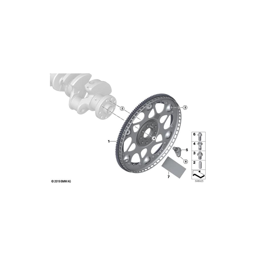 Genuine BMW 12528741621 G30 G16 G05 Heat Protection Case, Crankshaft Sensor (Inc. M550iX, X6 M50iX & M850iX)
