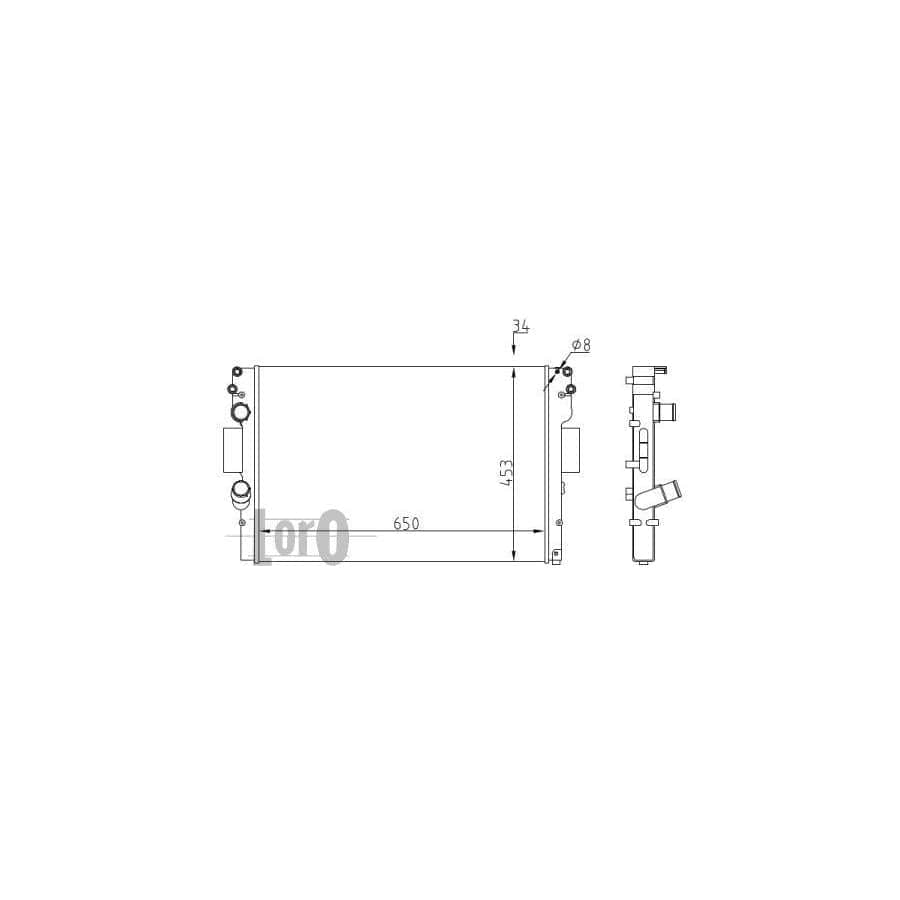 Abakus 0220170006 Engine Radiator for Iveco Daily