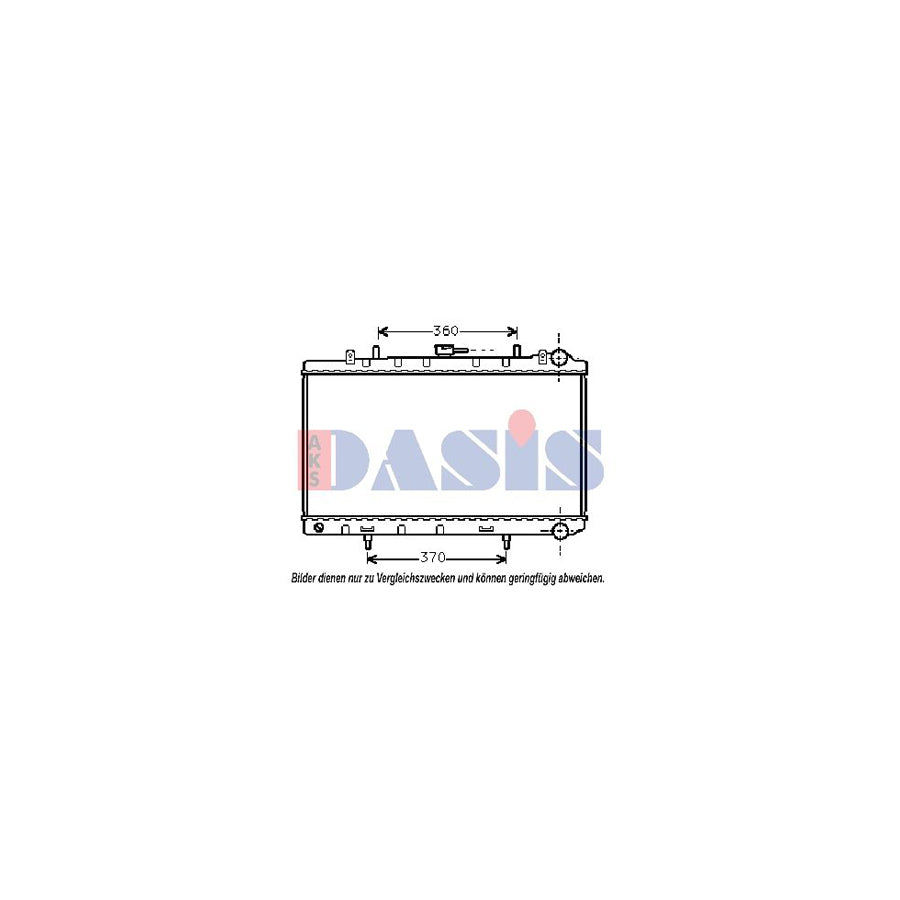 AKS Dasis 134200T Engine Radiator