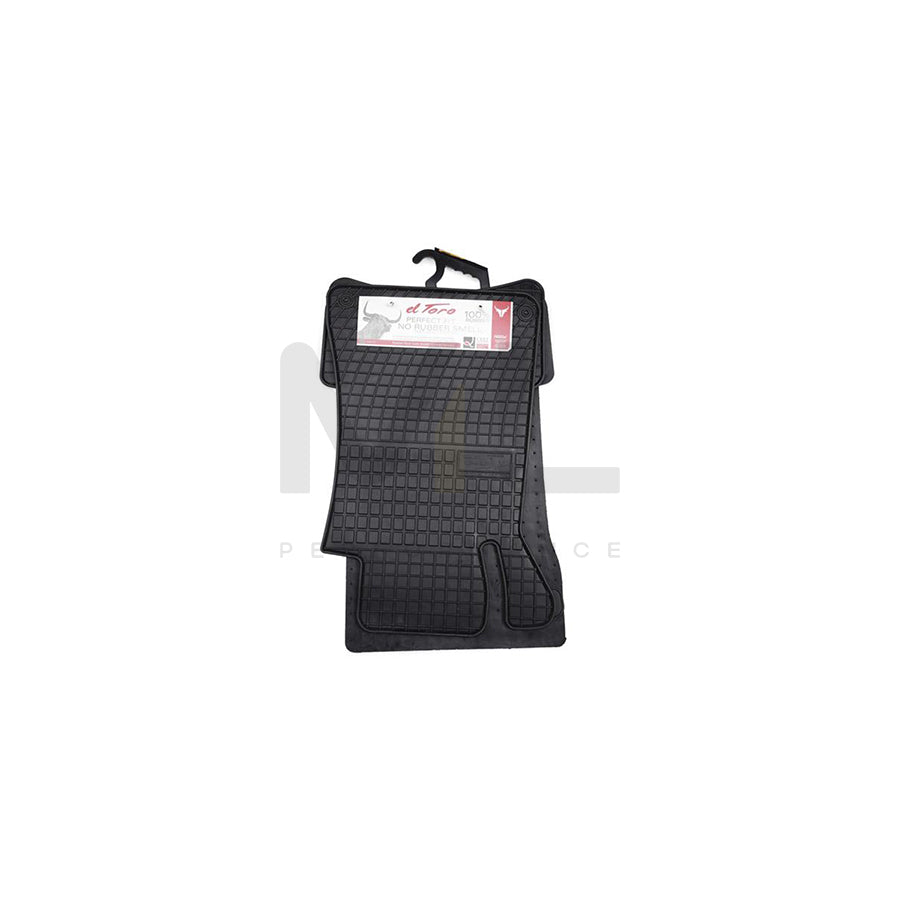 FROGUM Tailored 0785 Floor mat set suitable for MERCEDES-BENZ C-Class Saloon (W203) Elastomer, Front and Rear, Quantity: 4, Black, (LHD)