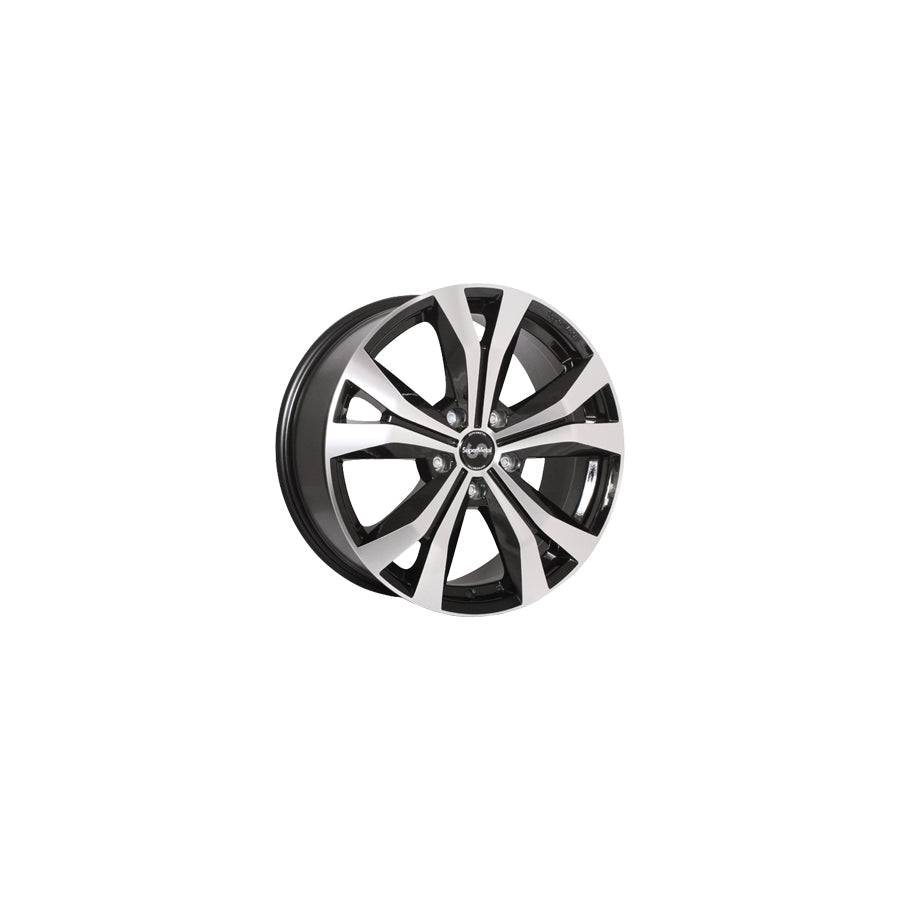 SuperMetal Bullet 8x18 ET45 32003 Black Polished Wheel