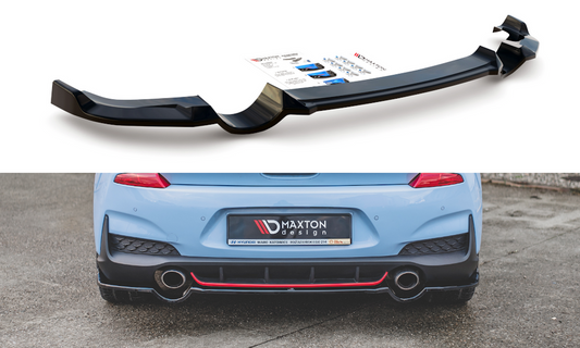 Maxton Design HY-I30-3-N-RD1T Central Rear Splitter Hyundai I30N MK3 Hatchback | ML Performance UK Car Parts