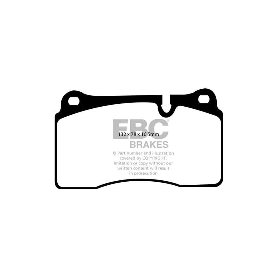 EBC PD03KF648 Land Rover Range Rover Sport Yellowstuff Front Brake Pad & Plain Disc Kit - TRW Caliper 2 | ML Performance UK Car Parts