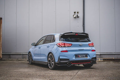 Maxton Design Hyundai I30N MK3 Hatchback Central Rear Splitter (with vertical bars)