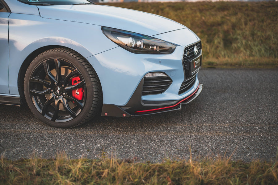 Maxton Design Hyundai I30N MK3 Hatchback / Fastback Front Splitter + Flaps V.6