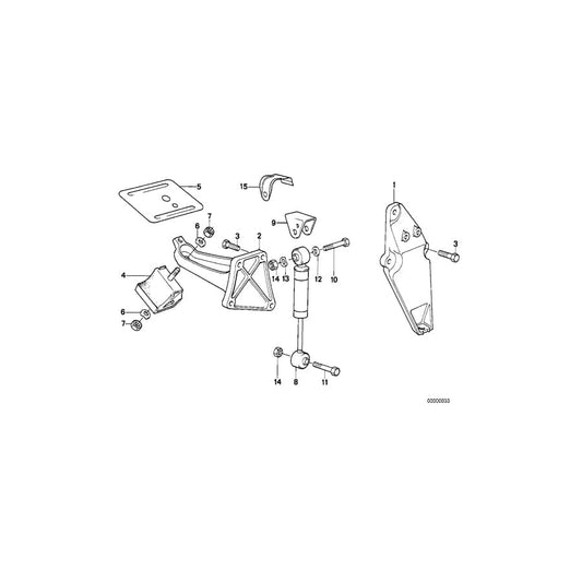 Genuine BMW 11811135766 E34 Engine Damper (Inc. 524td)