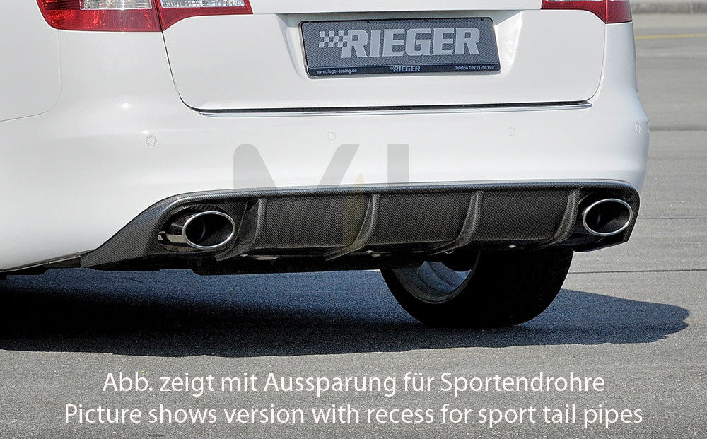 Rieger 00099226 Audi 4F A6 Rear Diffuser 5 | ML Performance UK Car Parts