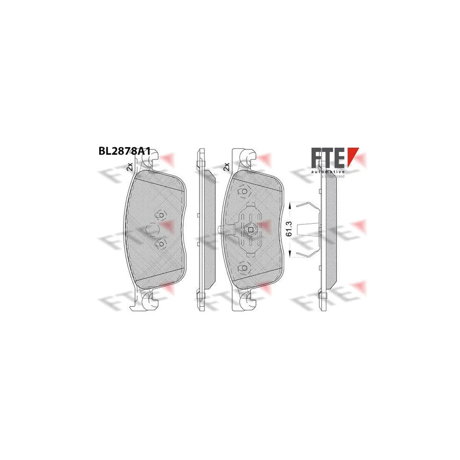 FTE Bl2878A1 Brake Pad Set