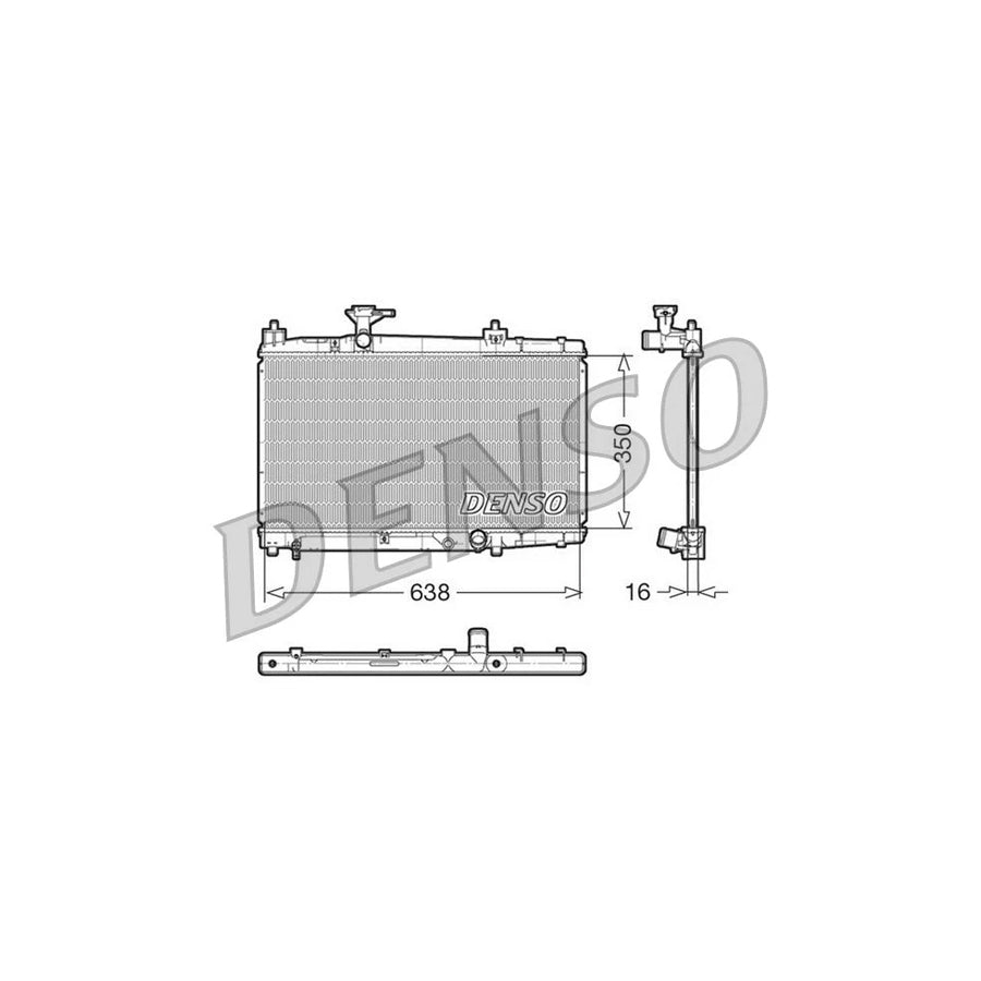 DENSO DRM50007 Engine Radiator for Toyota Yaris