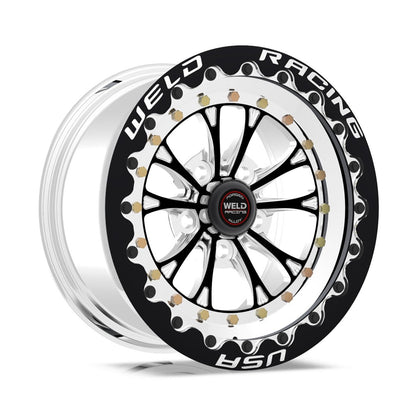 Weld 794P58278G Vitesse Beadlock Wheel 15x8 5x4.75 ET0 BS4.5 Polished Center - Polished Shell