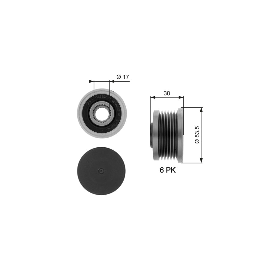 Gates OAP7081 Alternator Freewheel Clutch