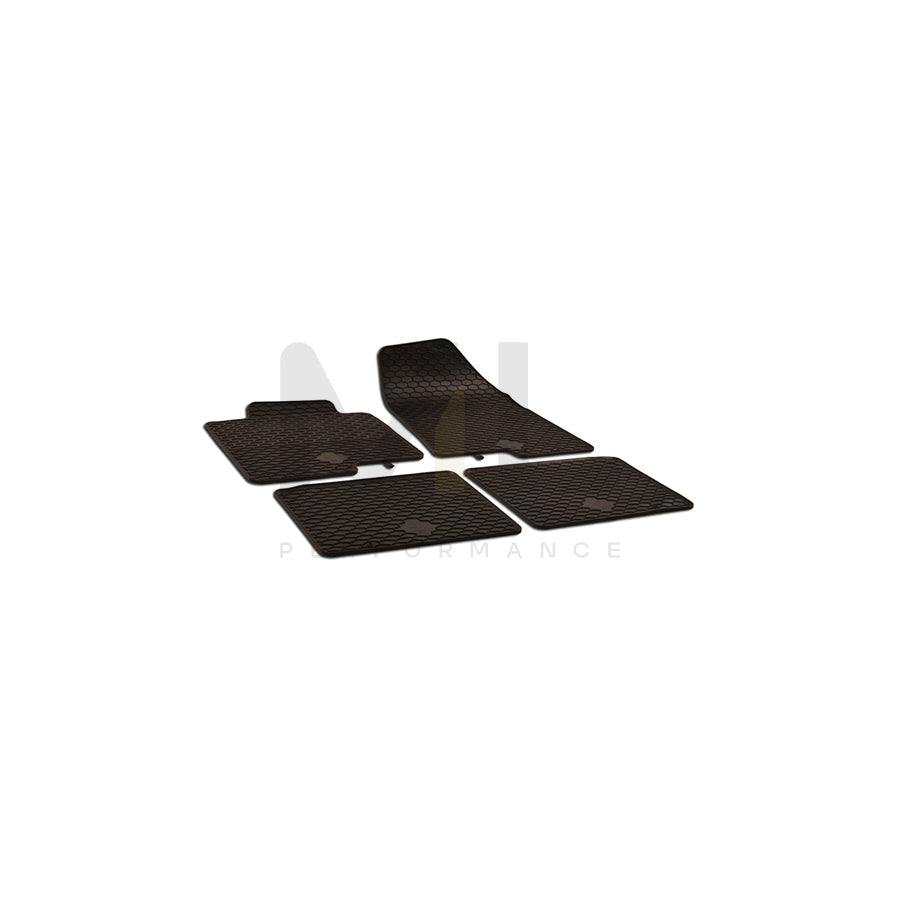WALSER Tailored 50637 Floor mat set for HYUNDAI i40 Estate (VF) Elastomer, Front and Rear, Quantity: 4, Black
